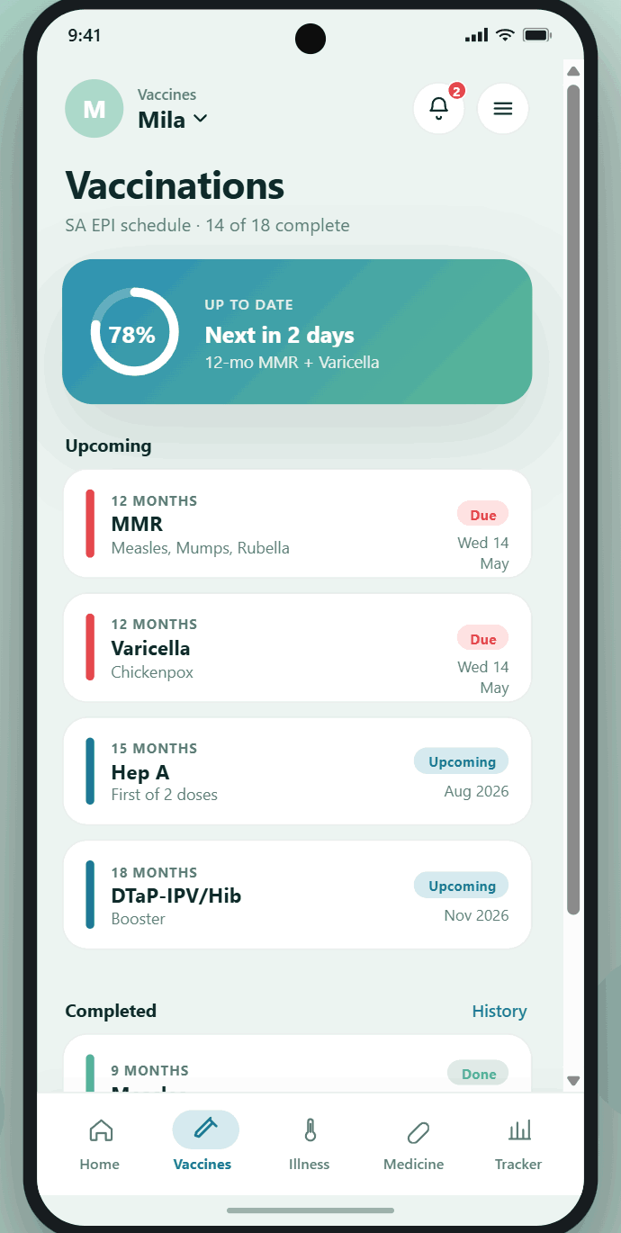 Kiduvo vaccines screen